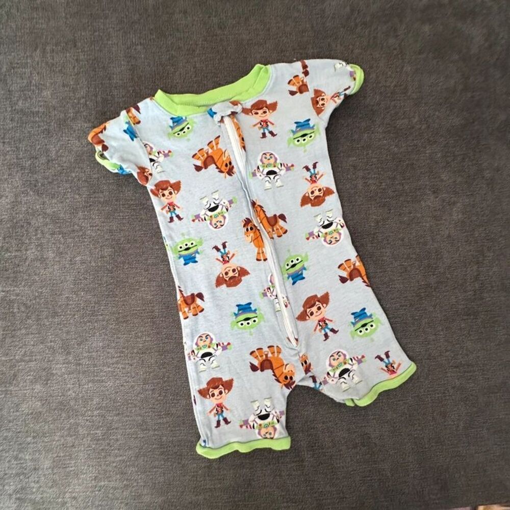 Toy Story one piece pajama shortie Romper outfit Size 3T Gender Neutral
